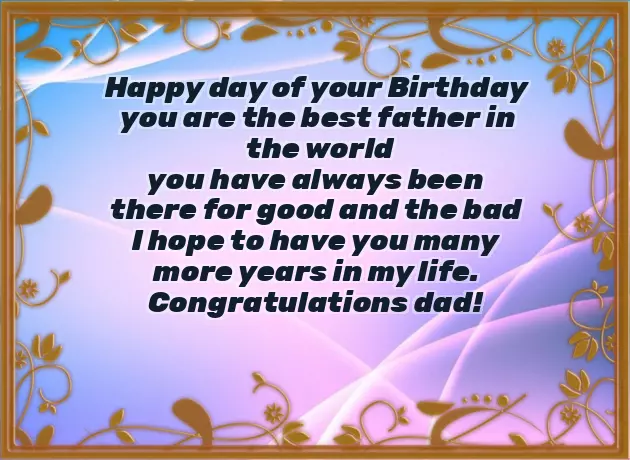 Birthday Quotes On Dad
