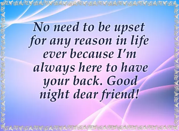 Lovely Good Night Message For A Friend