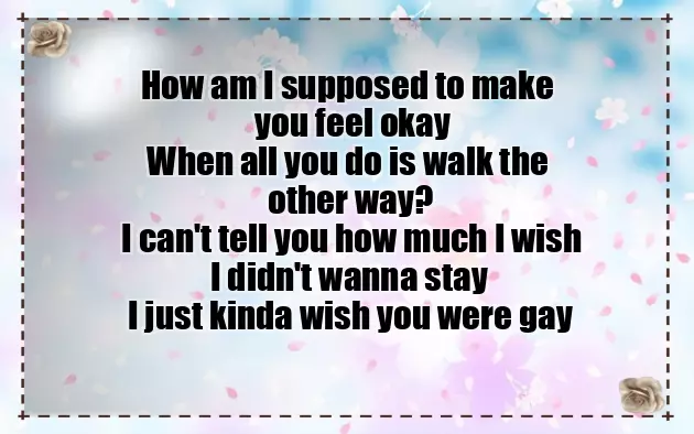 Billie Wish You Were Gay Billie Wish You Were Gay