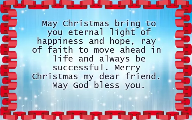 Merry Christmas Greetings For Friends