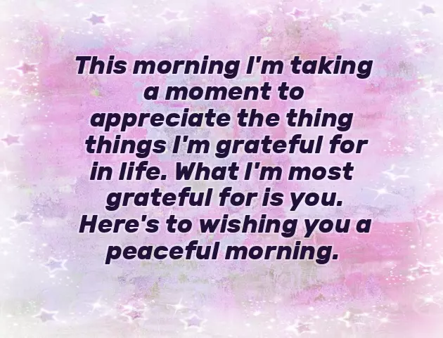 Beautiful Morning Msg