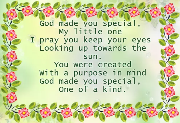 Christian Poems For Kids