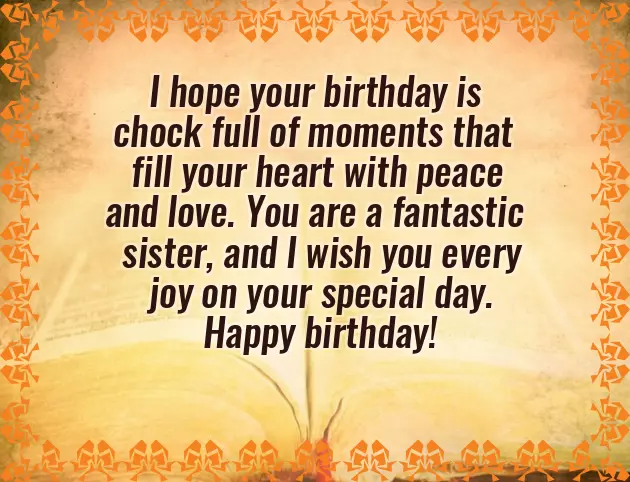 Birthdays Wishes For A Sister