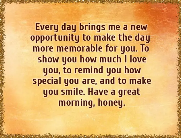 Sweet Good Morning Message To My Lovely Wife