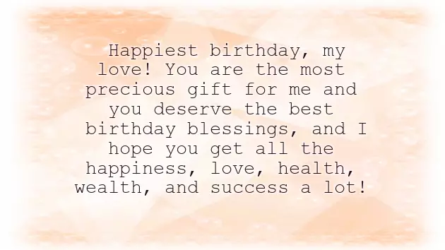 Sample Birthday Wishes