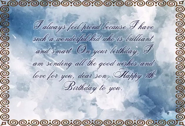 Happy Birthday My Son 7 Years Happy Birthday My Son 7 Years