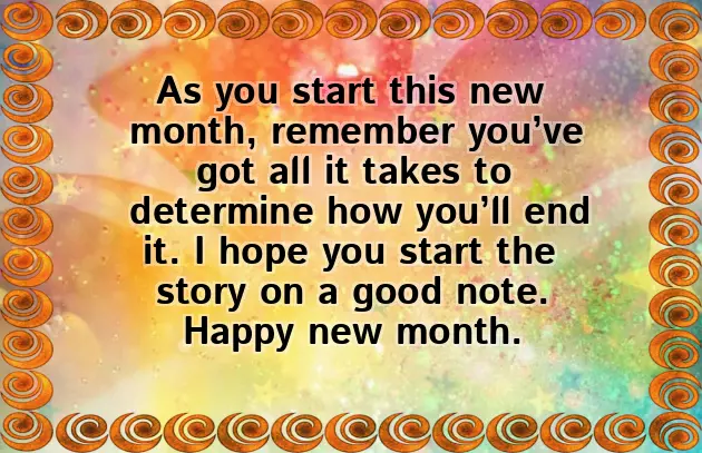 Best New Month Messages Best New Month Messages