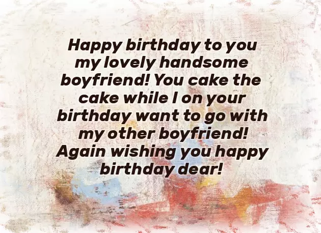 Cute Birthday Wishes For Boyfriend Funny