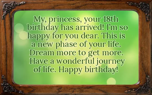 Happy 18Th Birthday Message Happy 18Th Birthday Message