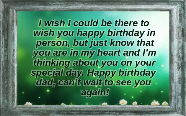 Wishes For Father Birthday From Daughter