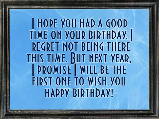 Happy Belated Birthday Female Happy Belated Birthday Female