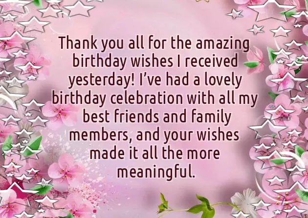 Thank You Quotes For Wishing My Birthday