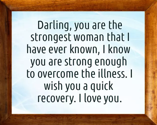 Get Well Message For My Love