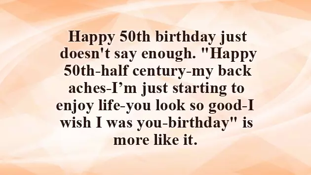 50Th Female Birthday Wishes
