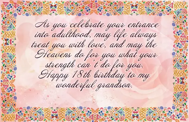 21St Birthday Wishes For My Grandson