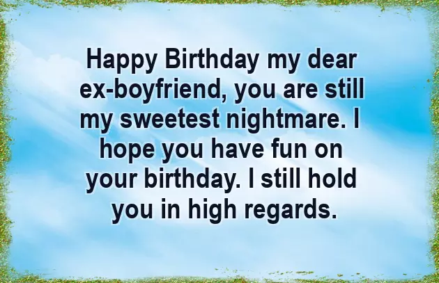 Happy Birthday To My First Boyfriend