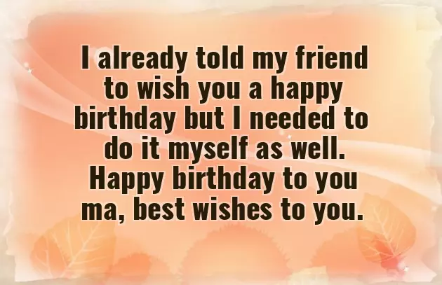 Happy Birthday To Friends Mom