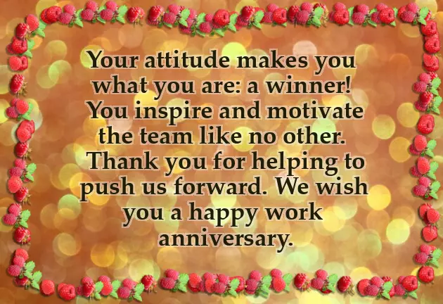 Congratulations On Work Anniversary To Colleague
