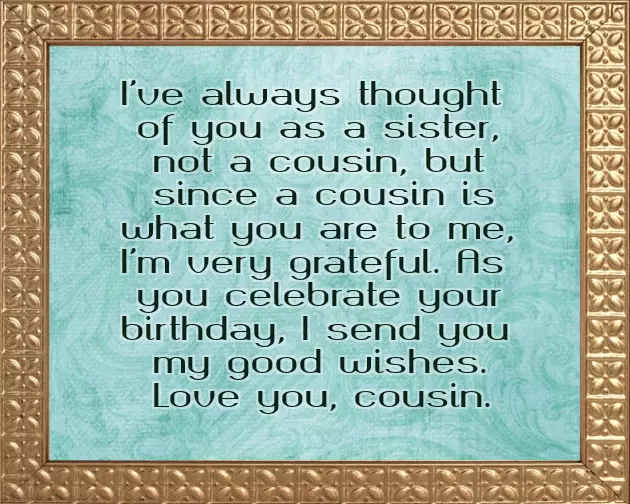 Birthday Wishes For Best Cousin
