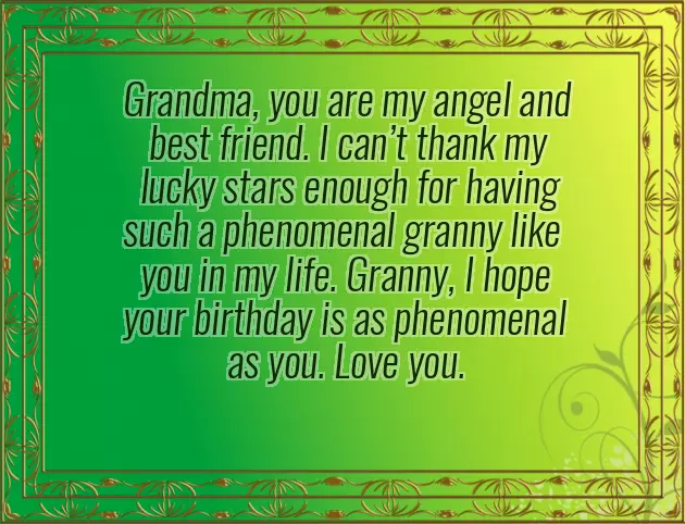 Happy Birthday Grandma Message