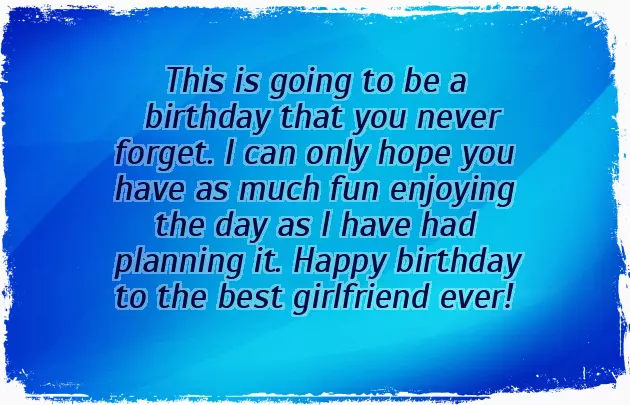 Happy Birthday To My New Girlfriend