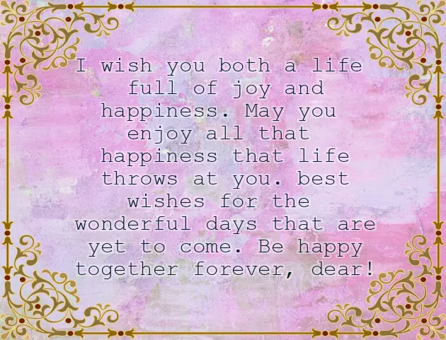 Congratulations On Newly Wed