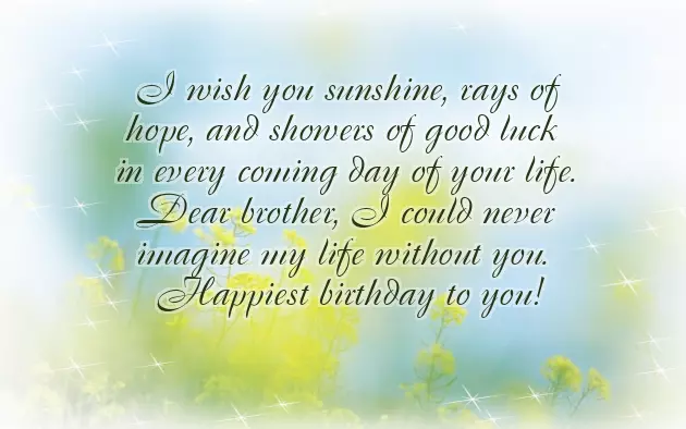 Happy Birthday To Younger Brother Wishes