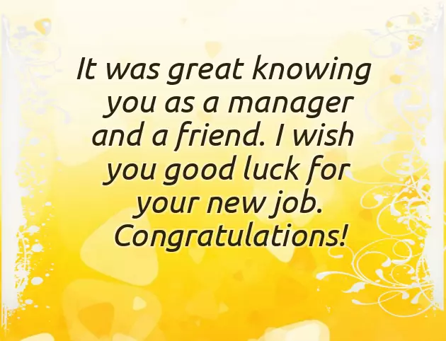 Best Of Luck For New Journey