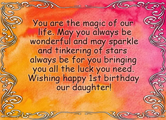 Birthday Quotes For Daughter First Birthday