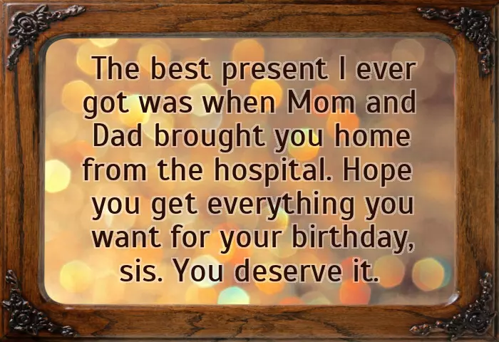 Birthday Wishes To My Blood Sister