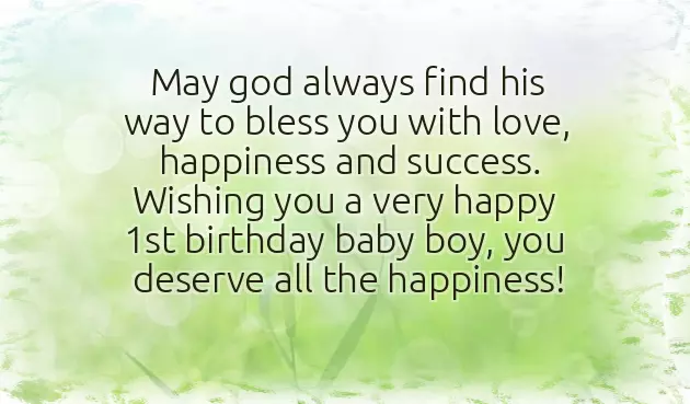 1St Birthday Wishes For Friends Baby Boy