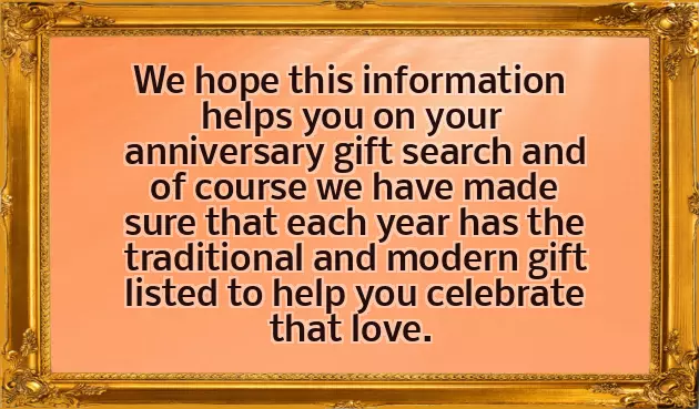 Wedding Anniversary Gift List Wedding Anniversary Gift List
