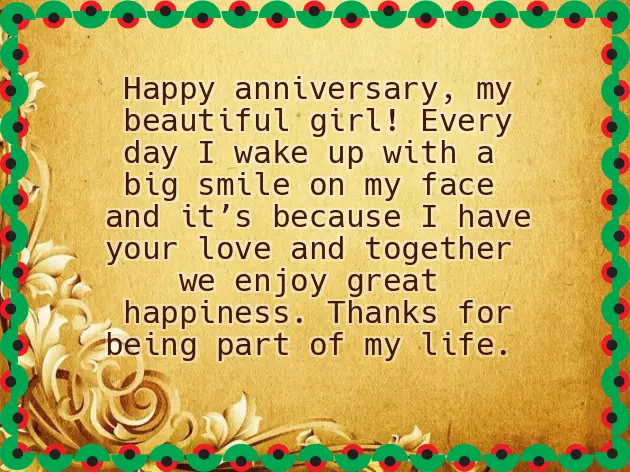 Happy Anniversary Message To Girlfriend Happy Anniversary Message To Girlfriend