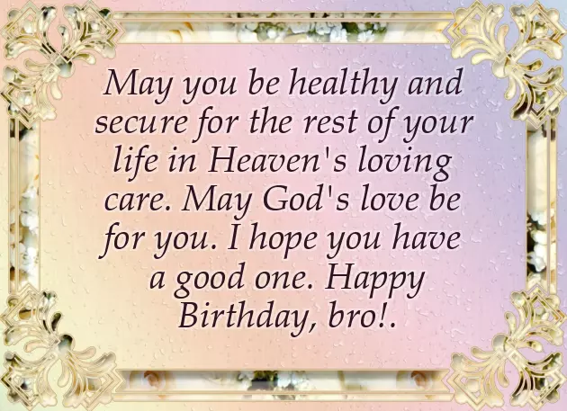 Birthday Thought For Brother
