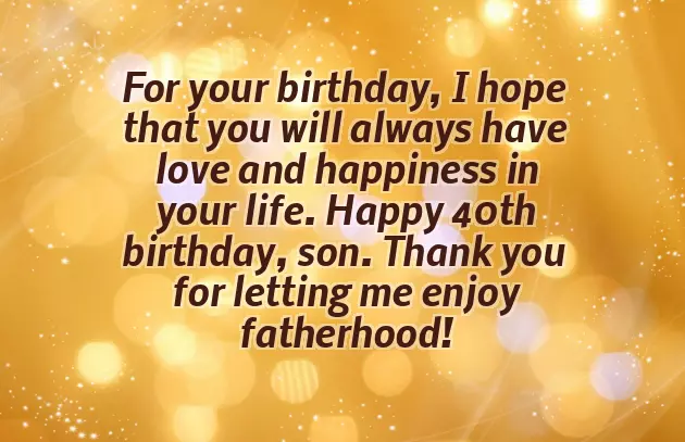 40Th Birthday Greetings For Daughter