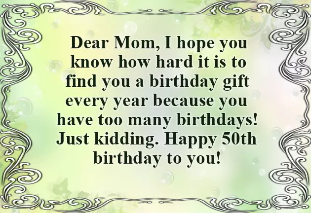 50Th Happy Birthday Wishes