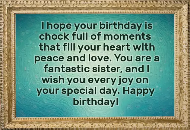Best Birthday Wishes For Your Sister