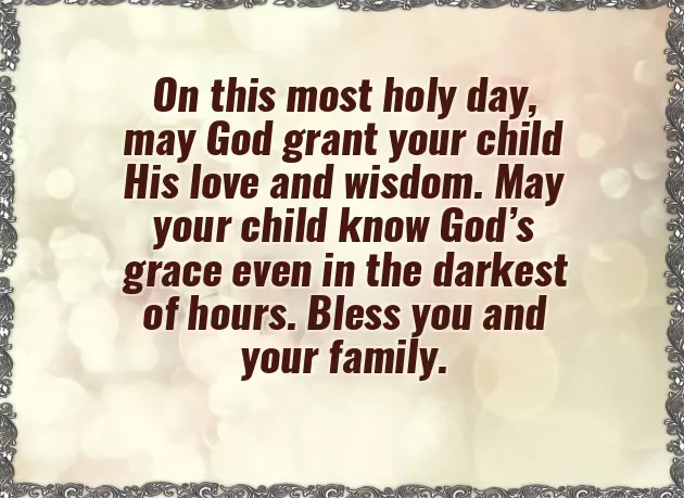 Blessing Message For Baby Boy