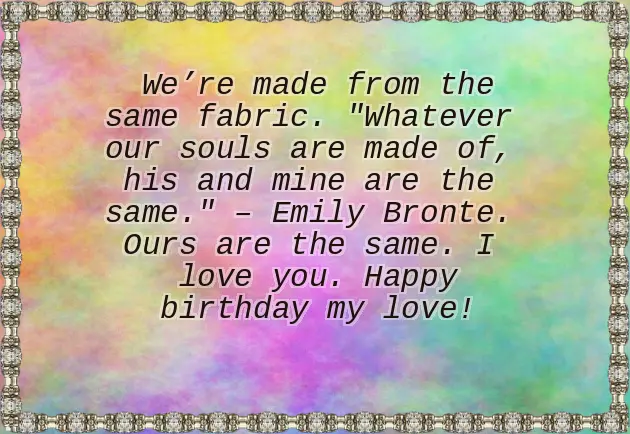 Birthday Quotation For Love