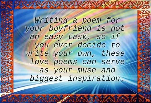 Love Poems For My Boyfriend Love Poems For My Boyfriend