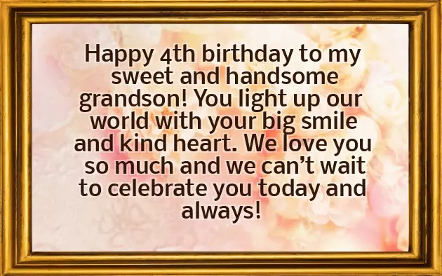 Birthday Wishes For A 4 Year Old Grandson Birthday Wishes For A 4 Year Old Grandson