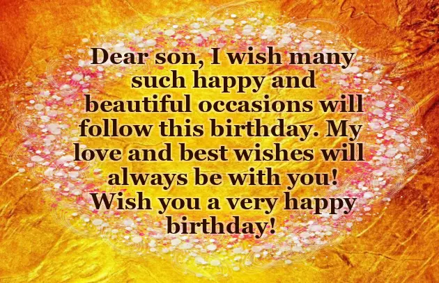 Congratulations To Parents On Their Son