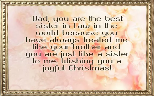 Merry Christmas Wishes For Sister