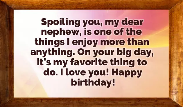 Birthday Wishes To My Nephew