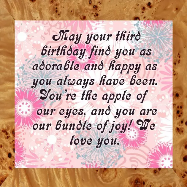 3Rd Year Birthday Wishes For Daughter 3Rd Year Birthday Wishes For Daughter