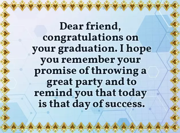 Congratulations Friend