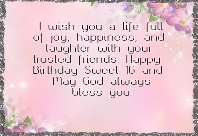 Birthday Wishes For Daughter Sweet 16