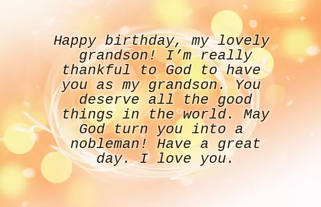 Happy 1St Birthday To Grandson