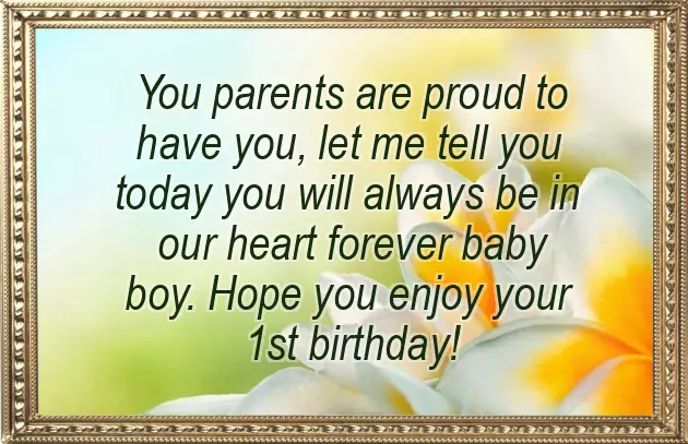 Birthday Wishes For One Year Baby Boy Birthday Wishes For One Year Baby Boy