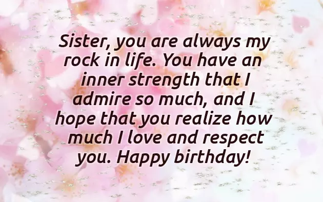 Birthdays Wishes For A Sister